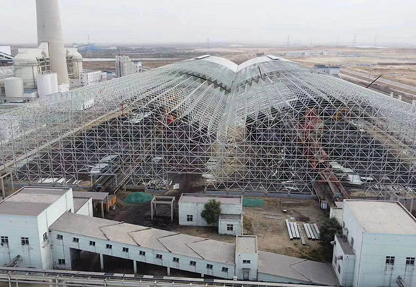 國家電廠(chǎng)封煤工程，FRP采光板項目