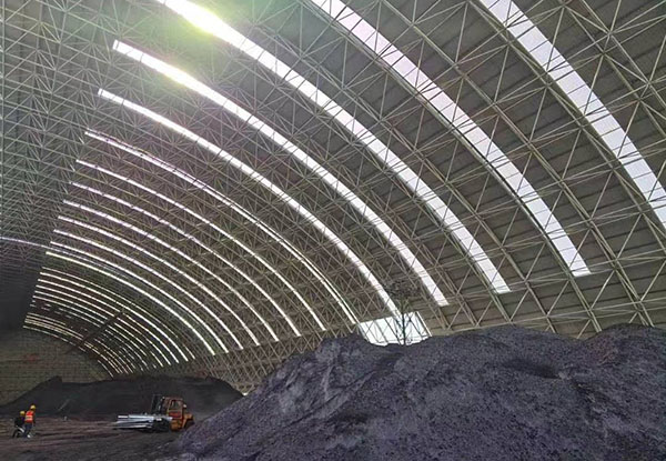國家電廠(chǎng)封煤工程，FRP采光板項目